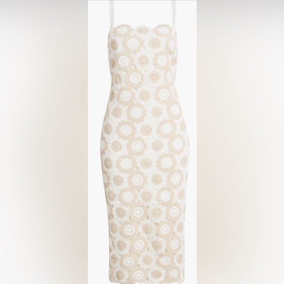 Sam Edelman two tone crochet mini dress size 14 - Picture 4 of 11